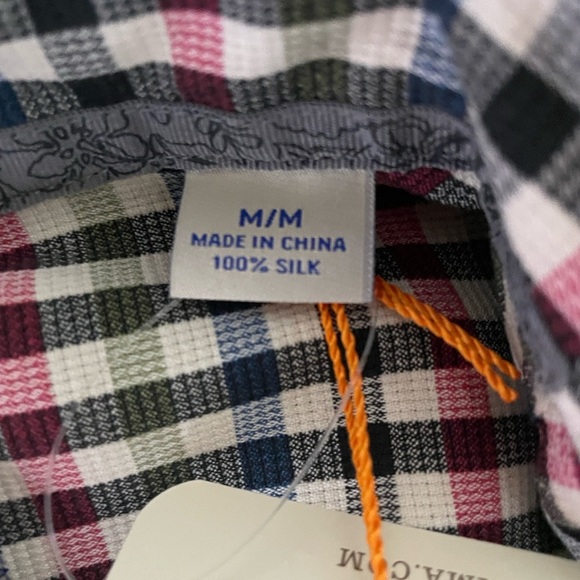 Tommy Bahama Multicolor Plaid Button Down Shirt - Picture 5 of 12